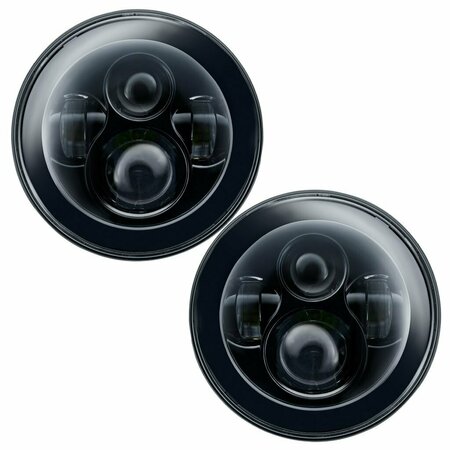 ORACLE LIGHT Sealed Beam, 7" Round, White Halo, Requires Headlight Bulb Adapter Depending On Application, 2PK 5769-001